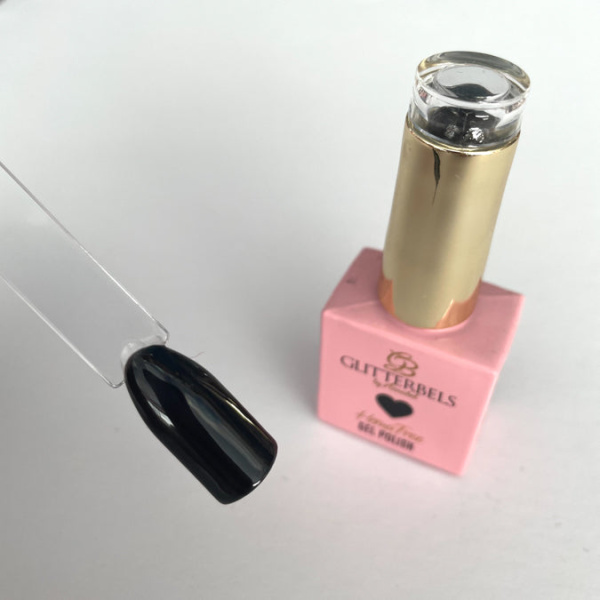 glitterbels hema free gel polish 041 black