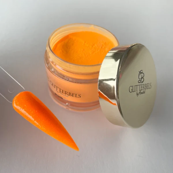 glitterbels acryl dazzling highlighter orange