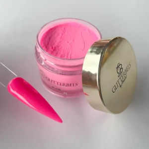 glitterbels acryl poeder flamingo feather