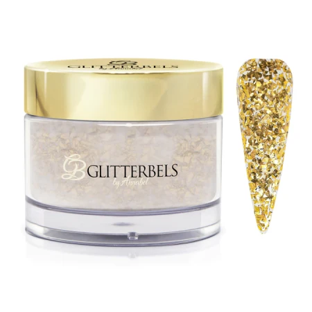 glitterbels acryl poeder broken gold