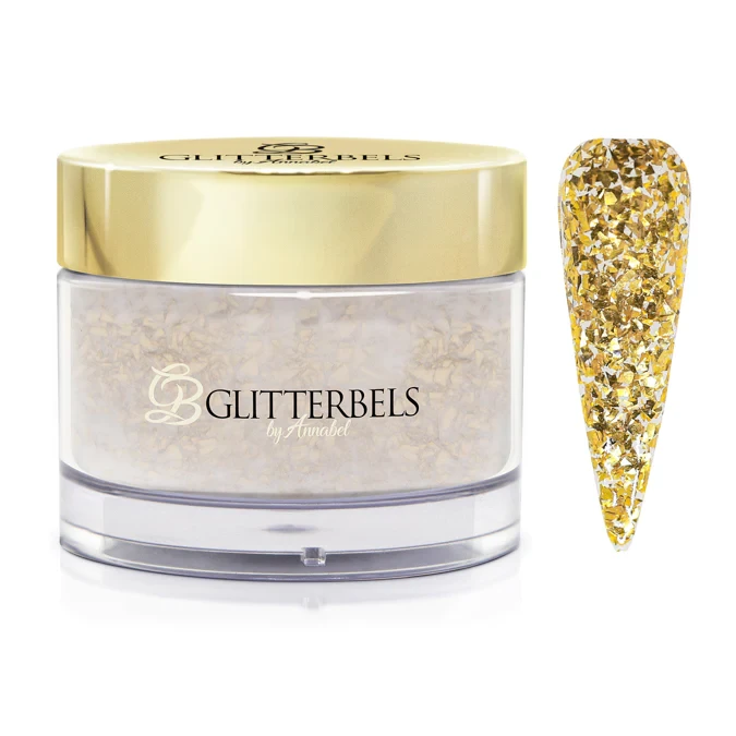 glitterbels acryl poeder broken gold