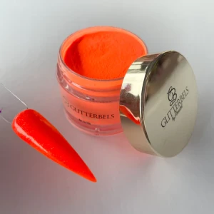 glitterbels acryl poeder dazzling tangerine