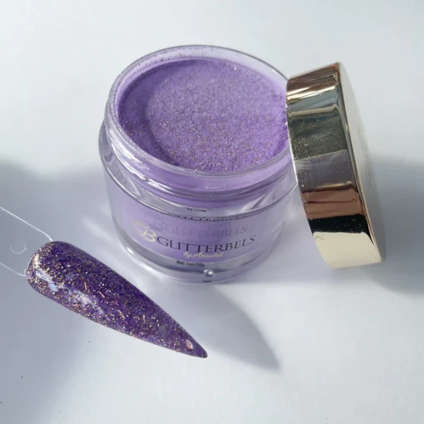 glitterbels acryl poeder purple passion
