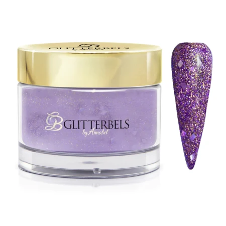 glitterbels acryl poeder purple passion