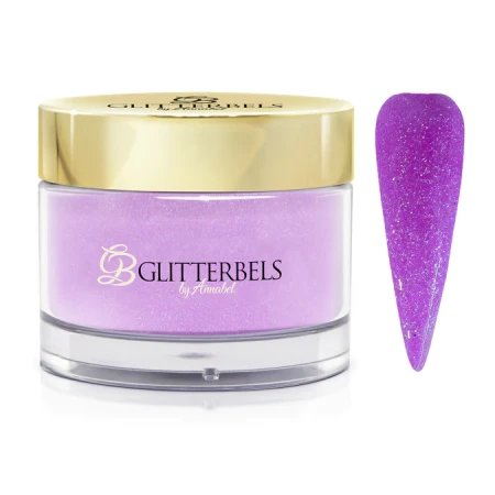 glitterbels acrylpoeder 104 dazzling purple
