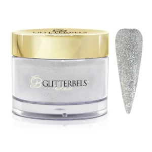 glitterbels acryl poeder silver star 106