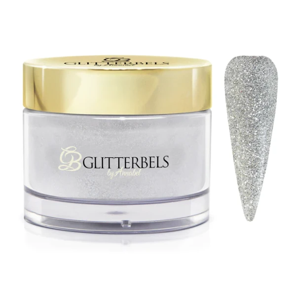glitterbels acryl poeder silver star 106
