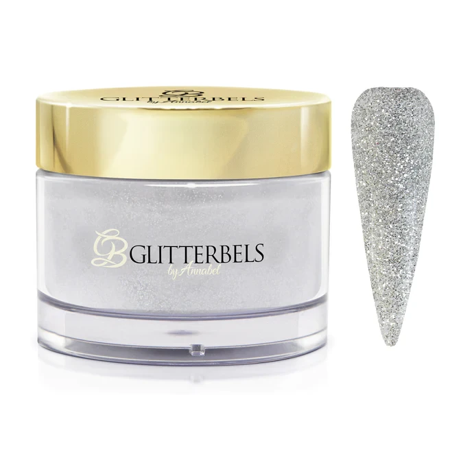 glitterbels acryl poeder silver star 106