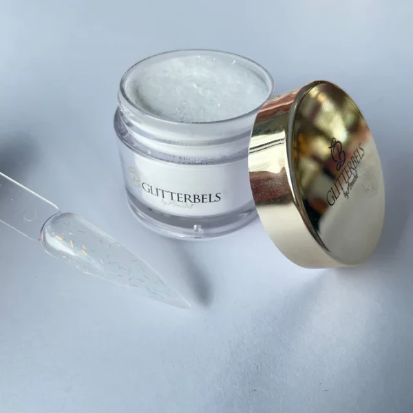 glitterbels acryl poeder golden tinsel