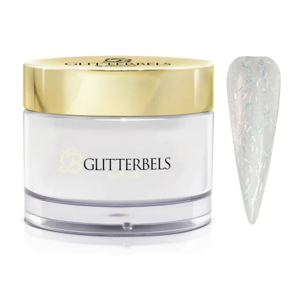 glitterbels acryl poeder golden tinsel
