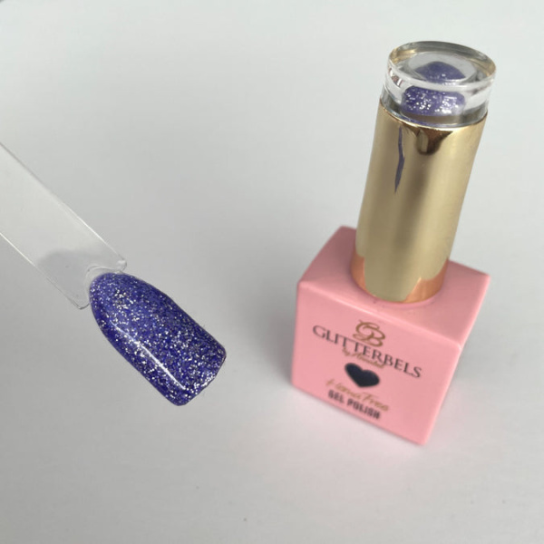 Glitterbels HEMA Free gel polish 032 violet diamond