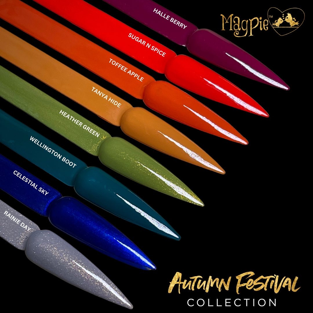 magpie gel polish collection autumn festival swatch