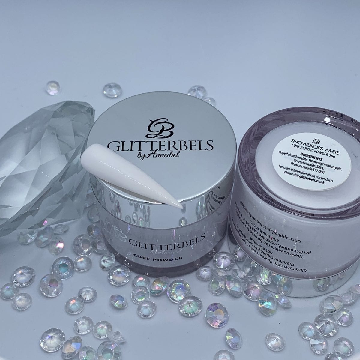glitterbels snowdrops white