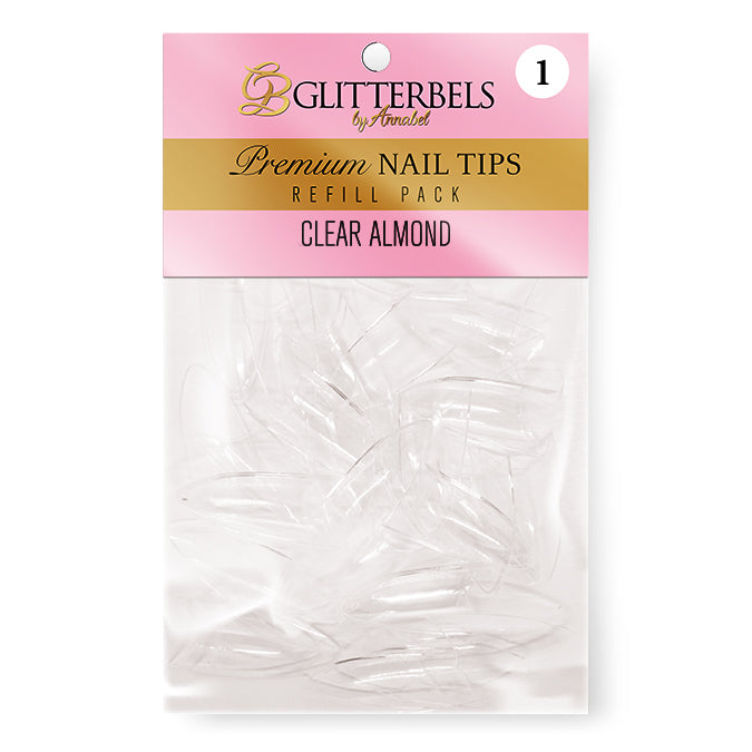 glitterbels almond refill tips