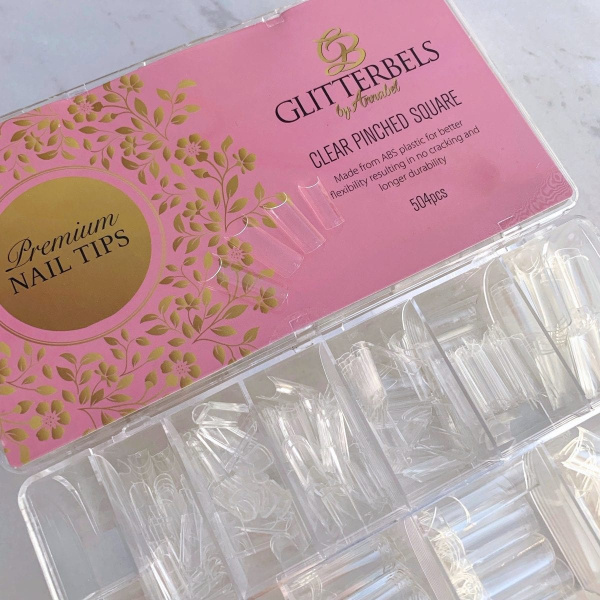 glitterbels pinched square tips