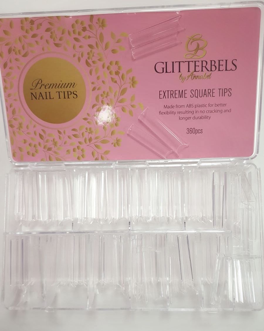 glitterbels extreme square tips