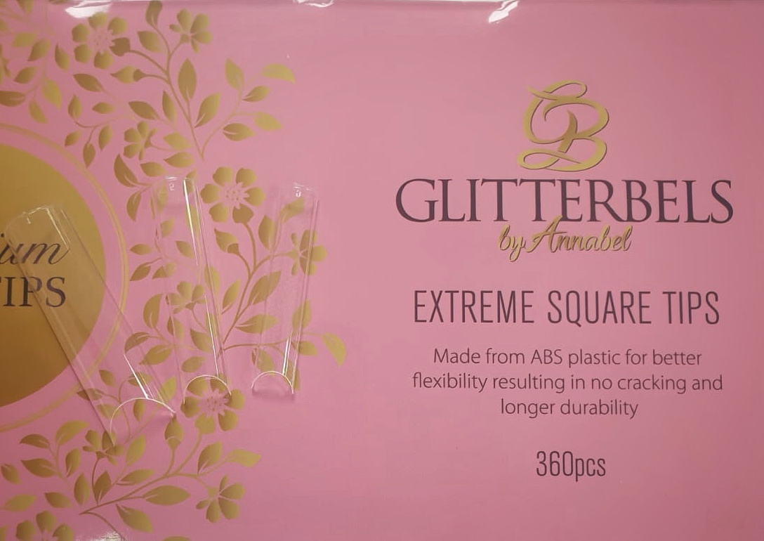 glitterbels extreme square tips
