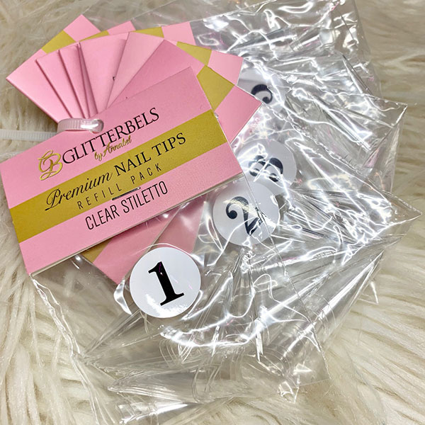 glitterbels stiletto refill tips