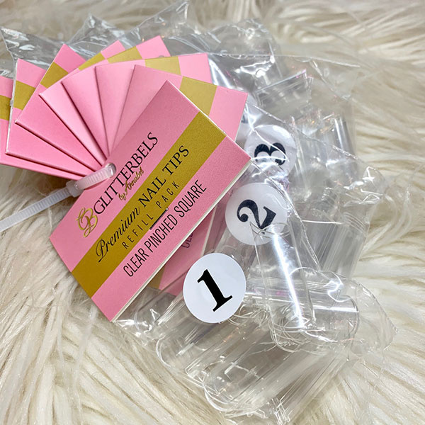 glitterbels pinched square refill
