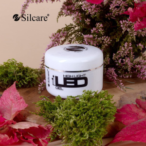 high light led gel french pink silcare