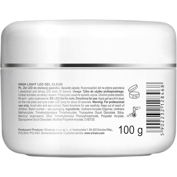 silcare high light led gel inci