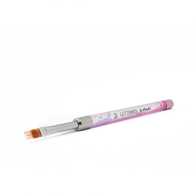 glitterbels pink pastel gel ombre penseel