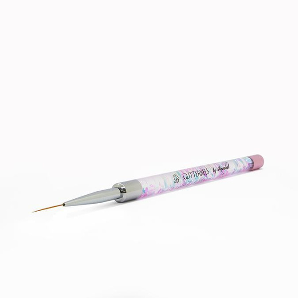 glitterbels pastel glitter 20mm liner penseel