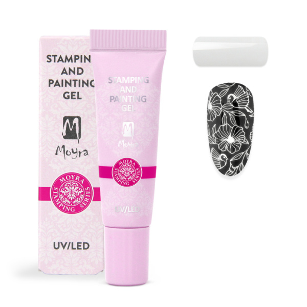 moyra stamping and painting gel white
