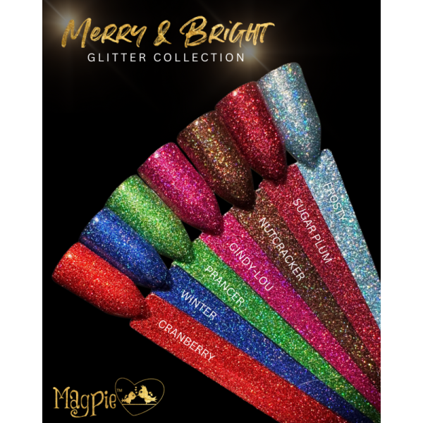 magpie merry & bright collectie glitter swatch