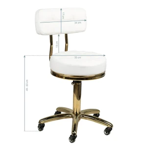 Tabouret AM-961 Goud wit