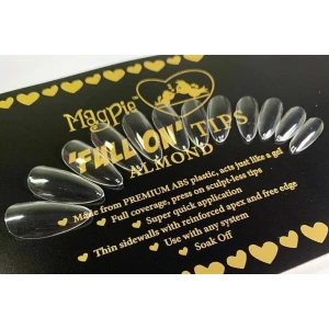 magpie full on tips clear almond