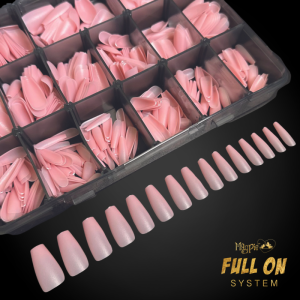 magpie full on tips pink coffin