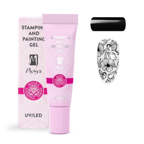 moyra stamp and painting gel 07 black