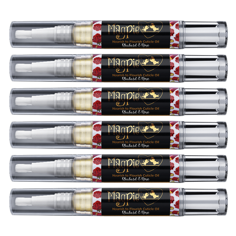 magpie nagelriemolie set pen rhubarb rose