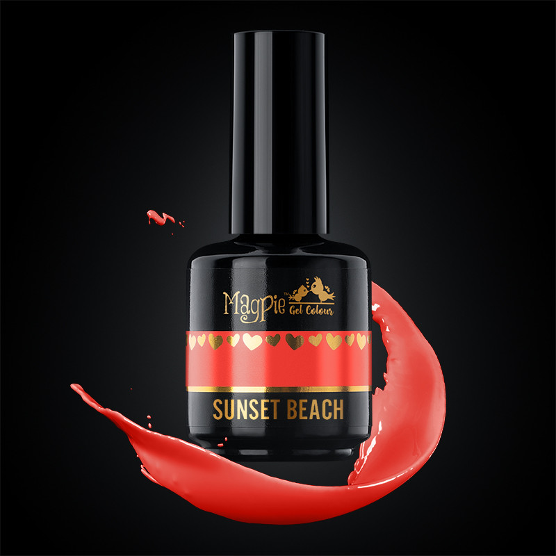 magpie gel colour sunset beach