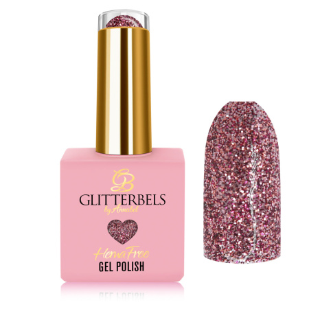 glitterbels hf gel polish rose quartz crush 454