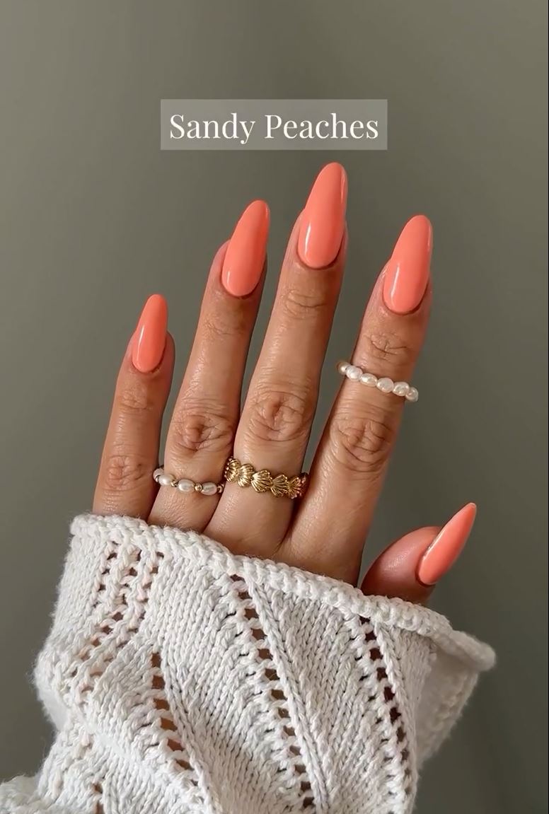 gb hf gel polish 503 sandy peaches