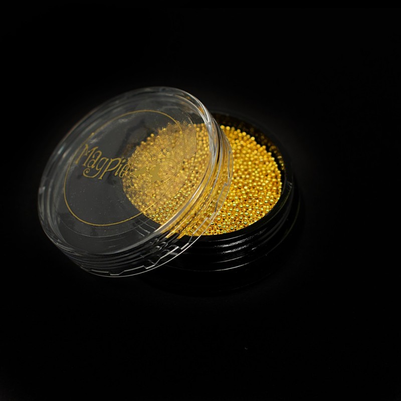 magpie caviar beads gold
