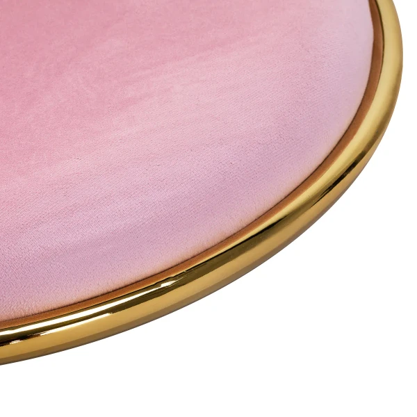 roze gouden draaistoel rico