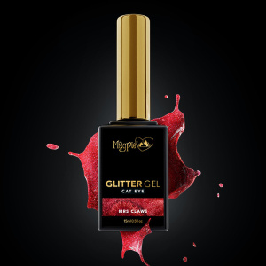 magpie gel polish mnrs claws red cat eye prachtnagels