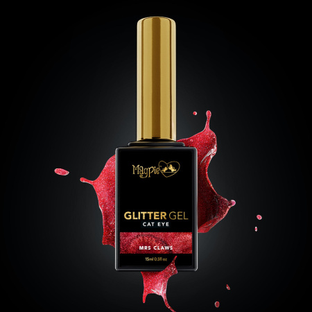 magpie gel polish mnrs claws red cat eye prachtnagels