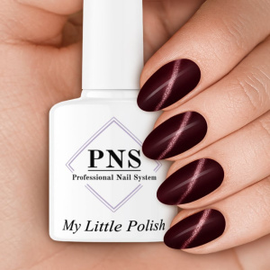 pns mlp my little polish hasselt bordeaux cat eye prachtnagels