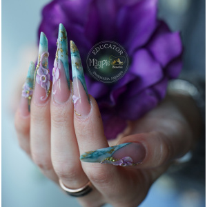 3d acryl inlay flower annemaria andrie prachtnagels
