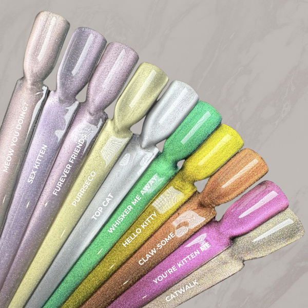 magpie spring cat eye gel polish swatches