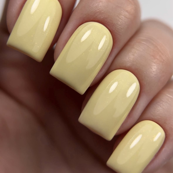 magpie gel colour butter yellow shimmer gellak prachtnagels