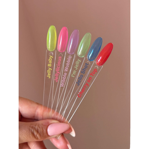 glitterbels gel polish jellylicious glass gel prachtnagels swatches