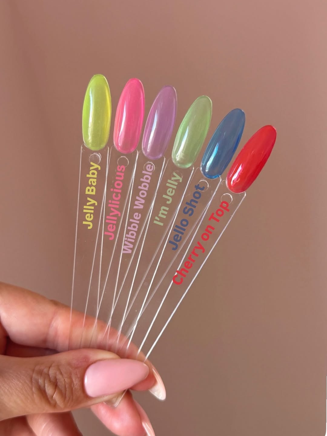 glitterbels gel polish jellylicious glass gel prachtnagels swatches