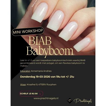 mini workshop BIAB babyboom 16-3-2026 prachtnagels
