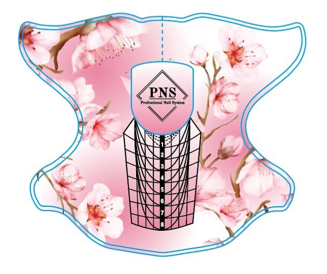 pns floral sjablonen 300 prachtnagels