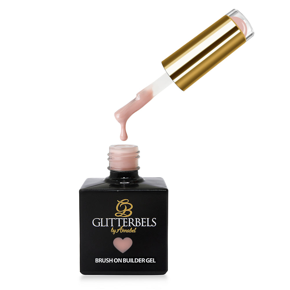 glitterbels brush on builder gel inner peace prachtnagels